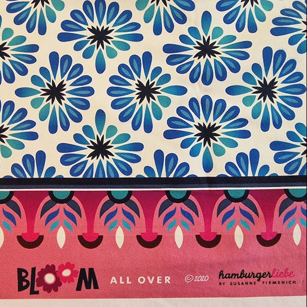 Bloom ALL OVER – Bio Jersey Blau