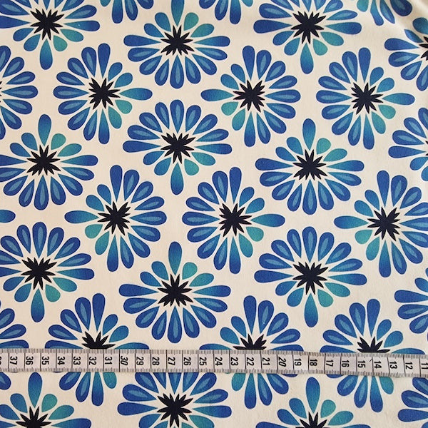 Bloom ALL OVER – Bio Jersey Blau