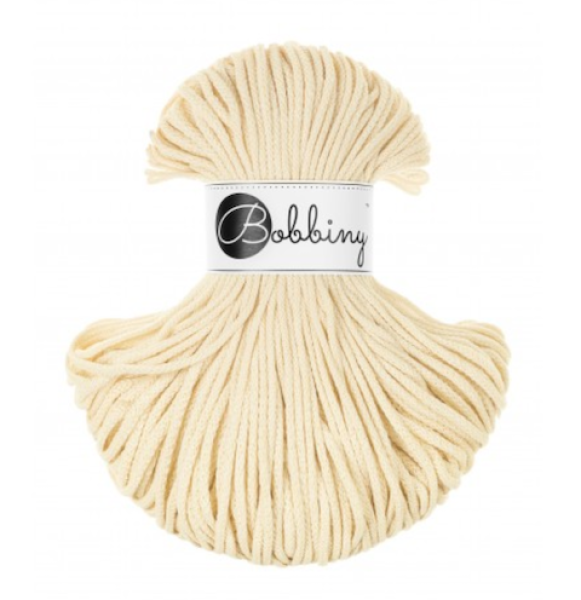 Bobbiny Flechtkordel 3 mm - Butter Yellow