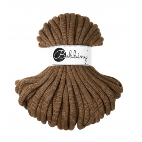 Bobbiny Flechtkordel JUMBO SOFT 9 mm - Nut Brown
