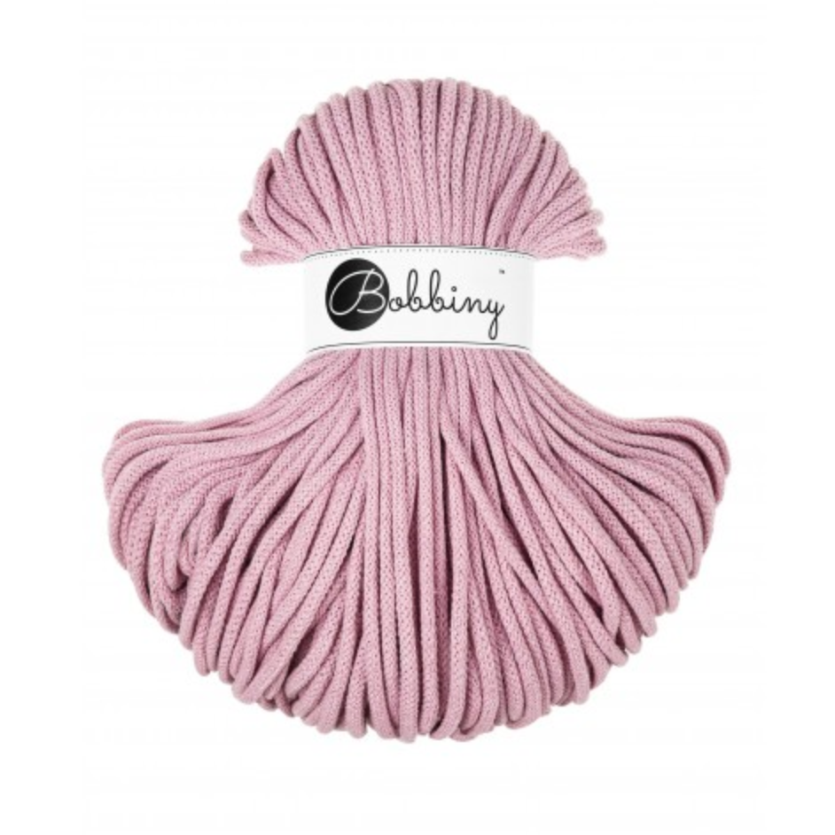 Bobbiny Flechtkordel Premium 5 mm x 100 m - Dusty Rose
