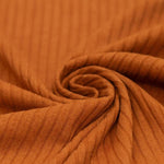 Breitcord Rippjersey Baumwolle Cognac | Meterware