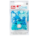 Prym Love Druckknöpfe "Color Snaps" Blau - Ø 12,4 mm - 30 Stück