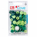 Prym Love Druckknöpfe "Color Snaps" Grün - Ø 12,4 mm - 30 Stück