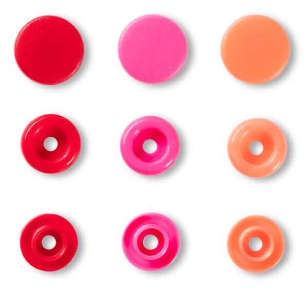 Prym Love Druckknöpfe "Color Snaps" Rot - Ø 12,4 mm - 30 Stück