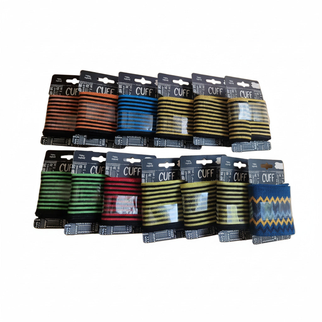 13 Cuffs in verschiedenen Farben als Bastelpaket