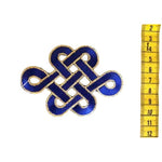 DARK BLUE ORNAMENT Applikation