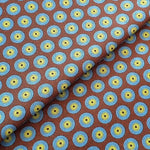 DISCO-BLUE-DOTS-Afrikanischer-Shweshwe-Stoff