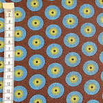 DISCO-BLUE-DOTS-Afrikanischer-Shweshwe-Stoff