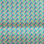 DISCO-TURQUOISE-FAN-PATTERN-Afrikanischer-Shweshwe-Stoff-