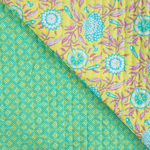 Doubleface Gesteppter Baumwoll Voile Floral und geometrisch – Enjoy Meterware