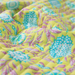 Doubleface Gesteppter Baumwoll Voile Floral und geometrisch – Enjoy Meterware