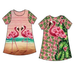 Jersey Stoff Pink Flamingo – Stenzo – Panel 