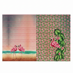 Jersey Stoff Pink Flamingo – Stenzo – Panel 