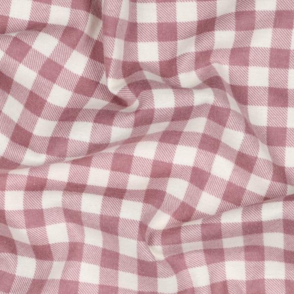 Flanell Baumwolle Mauve Karo