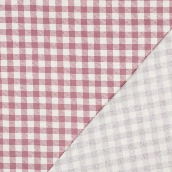 Flanell Baumwolle Mauve Karo