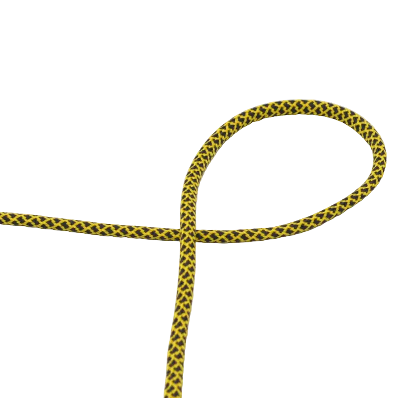 Flexible Kordel Schwarz-Gelb 5 mm – Polyester-Kordel