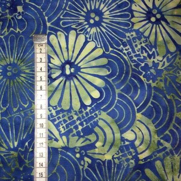 GREEN FLOWER - Magic - Batikstoff aus Indonesien