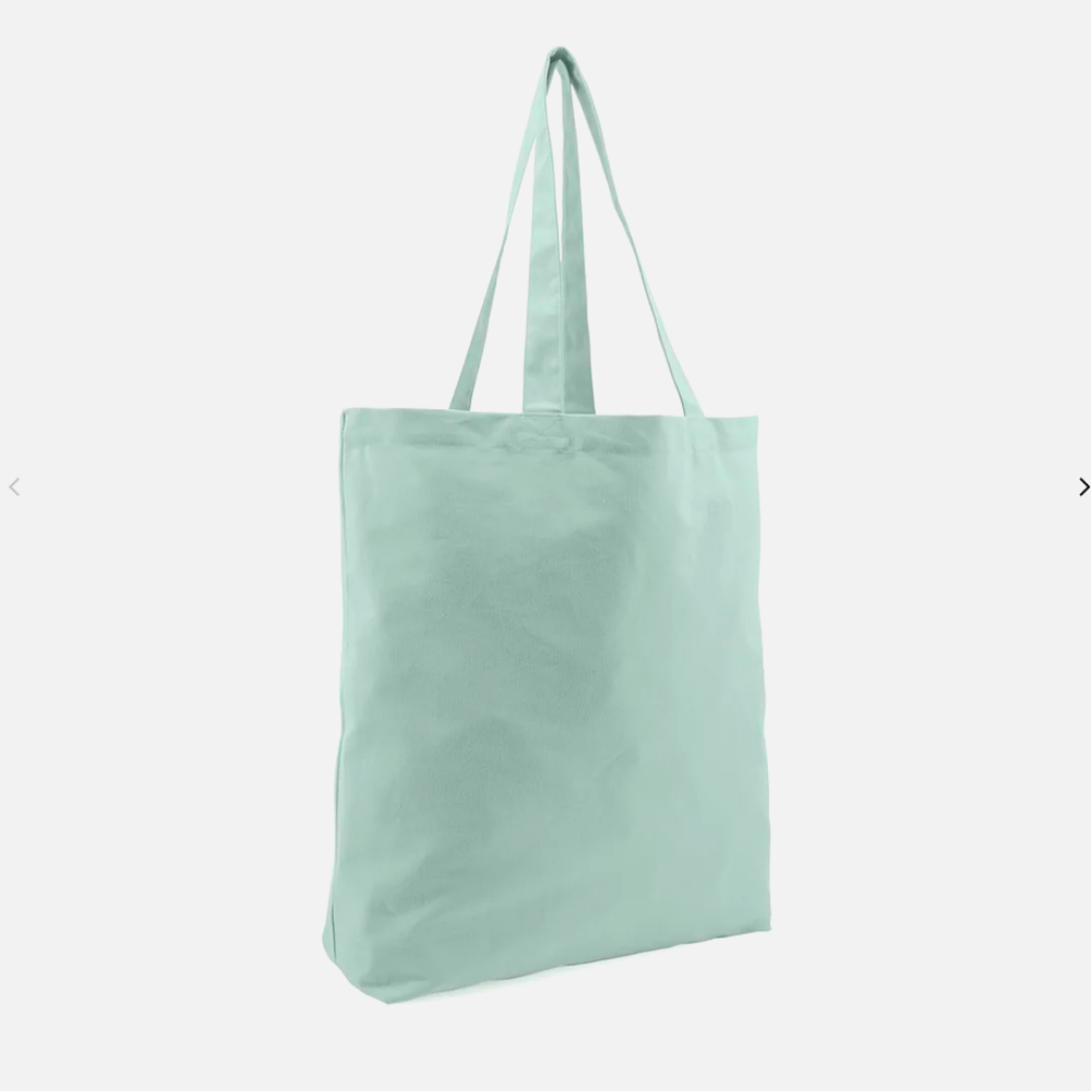 Grosser Baumwoll-Shopper Poolblau