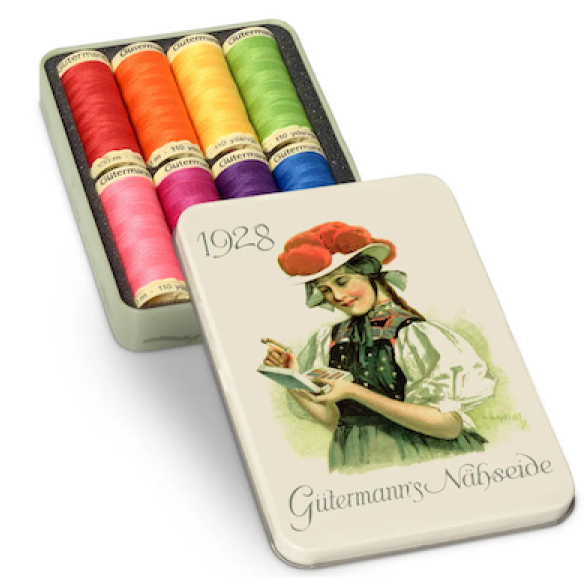 Gütermann Nostalgie-Box Regenbogen - Allesnäher 8 x 100m