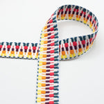 Gurtband Jacquard Aztek Rainbow 38 mm