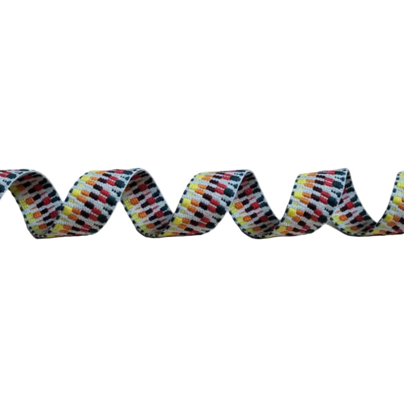 Gurtband Jacquard Aztek Rainbow 38 mm