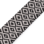 Gurtband Mosaic Schwarz - 50 mm
