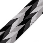 Gurtband Muster Grau - 50 mm