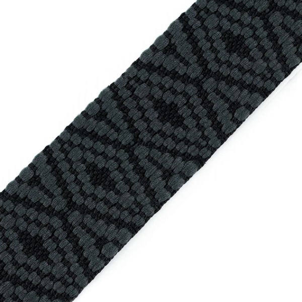 Gurtband Rhombus Grau Schwarz - 50 mmGurtband Rhombus Weiss Schwarz - 50 mm