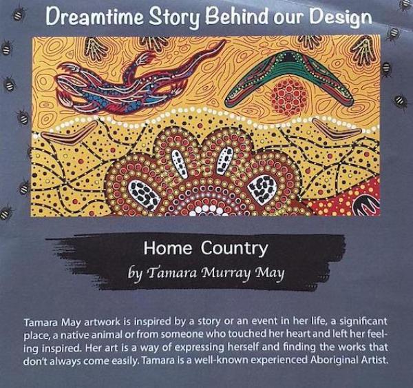 HOME COUNTRY Aborigines Stoff aus Australien