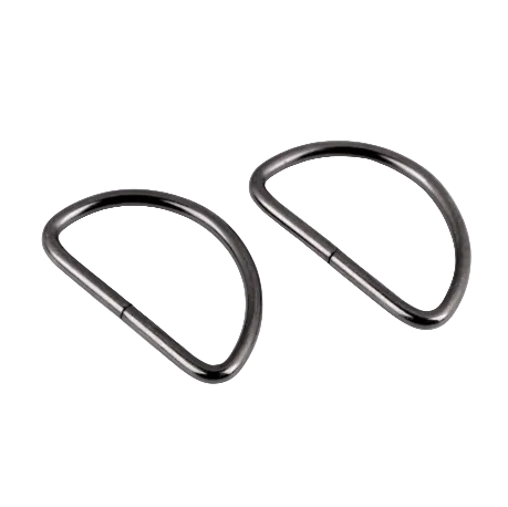 Halbring Nickel Schwarz - 38 mm