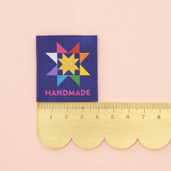 Bekleidungsetiketten aus Bio-Baumwolle | Quilt-Stern