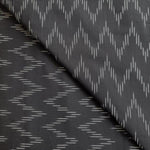 Ikat Stoff aus Indien – BLACK ZIGZAG