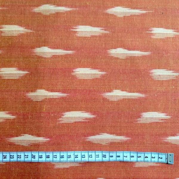 Ikat Stoff aus Indien – ORANGE