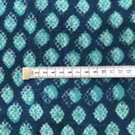 Indigo Hand Block Print aus Indien - TURQUOISE AKOLA