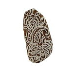 Handgefertigter indischer Holzstempel Blumenmix mit floralem Motiv für Stoffdruck