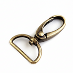 Karabiner Altmessing - 25 mm
