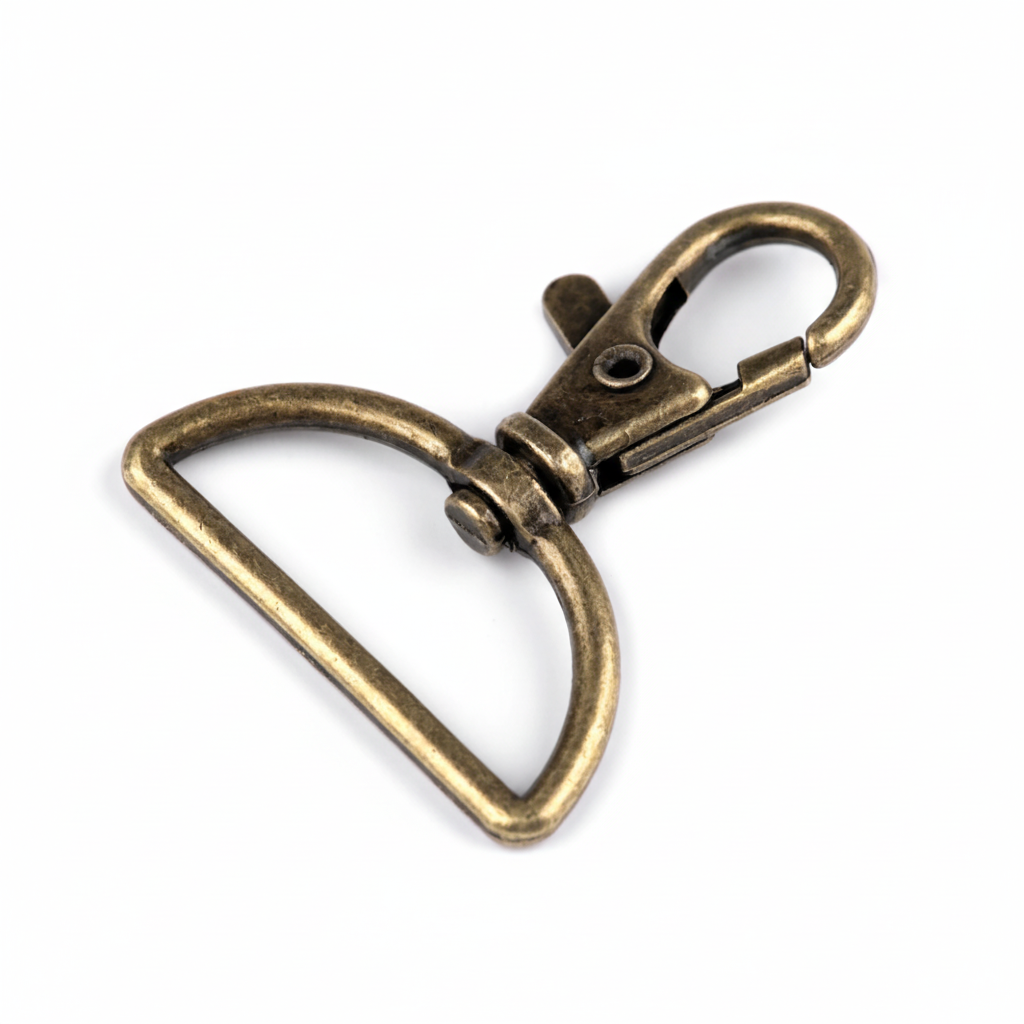 Karabiner Altmessing - 30 mm