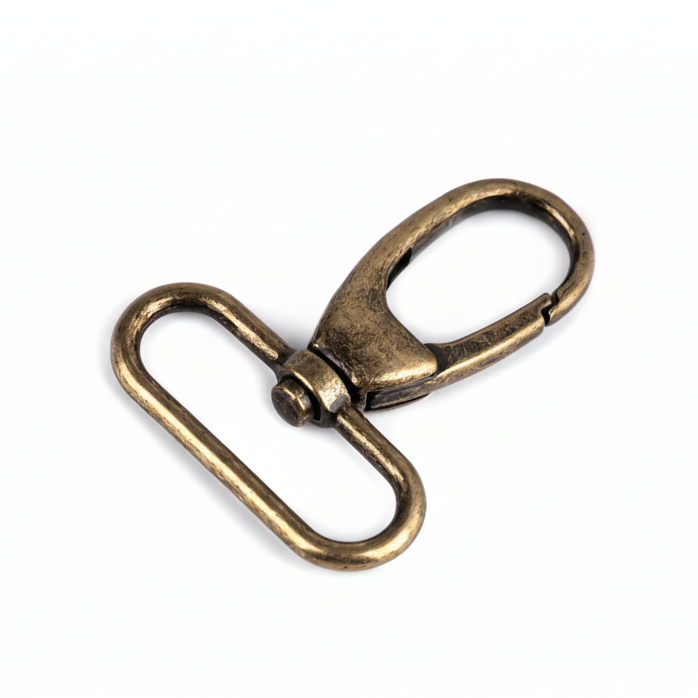 Karabiner Altmessing - 38 mm