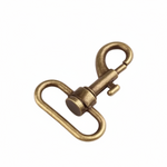 Karabiner Altmessing - 38 mm