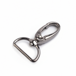 Karabiner Nickel Schwarz - 25 mm