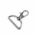 Karabiner Nickel Schwarz - 30 mm