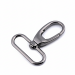 Karabiner Schwarz Nickel - 38 mm