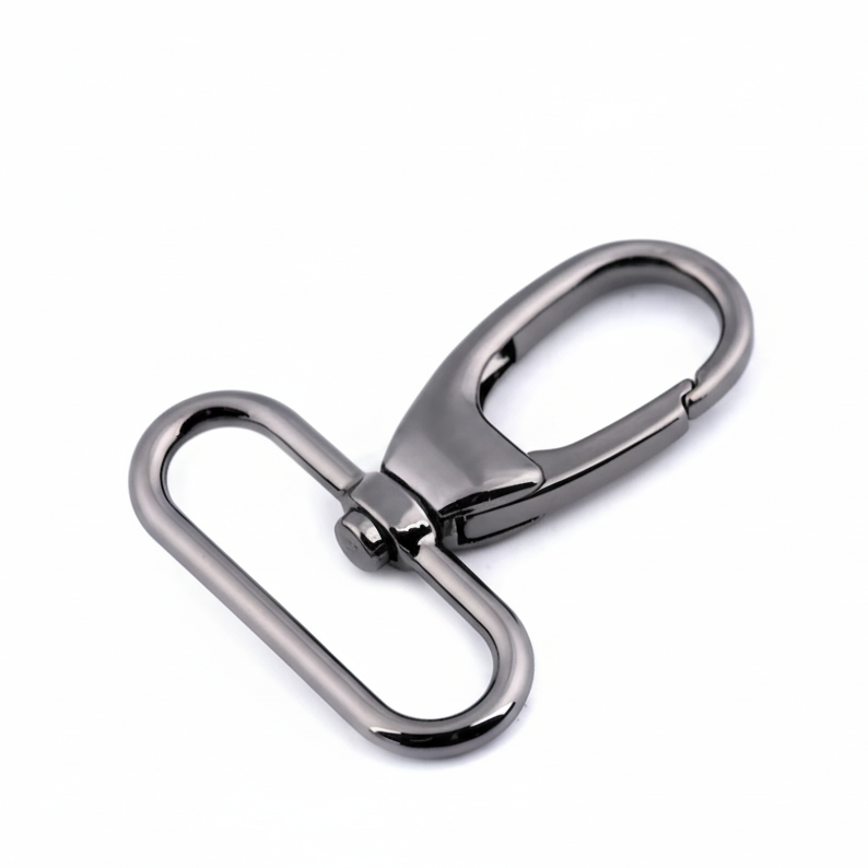 Karabiner Schwarz Nickel - 38 mm