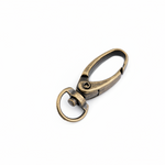 Taschenkarabiner für Kordel Altmessing - 10 mm