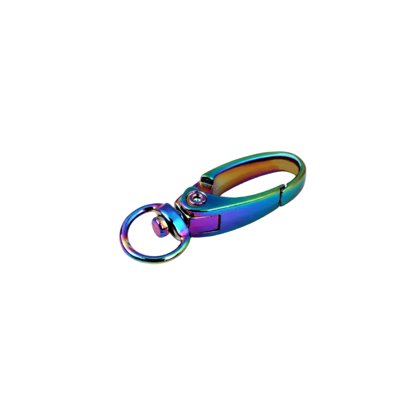 Taschenkarabiner für Kordel Regenbogen - 9 mm
