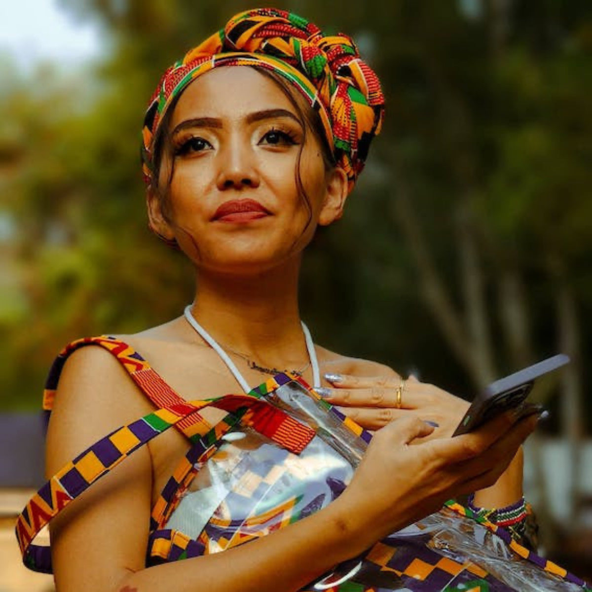 Kleid aus Kente