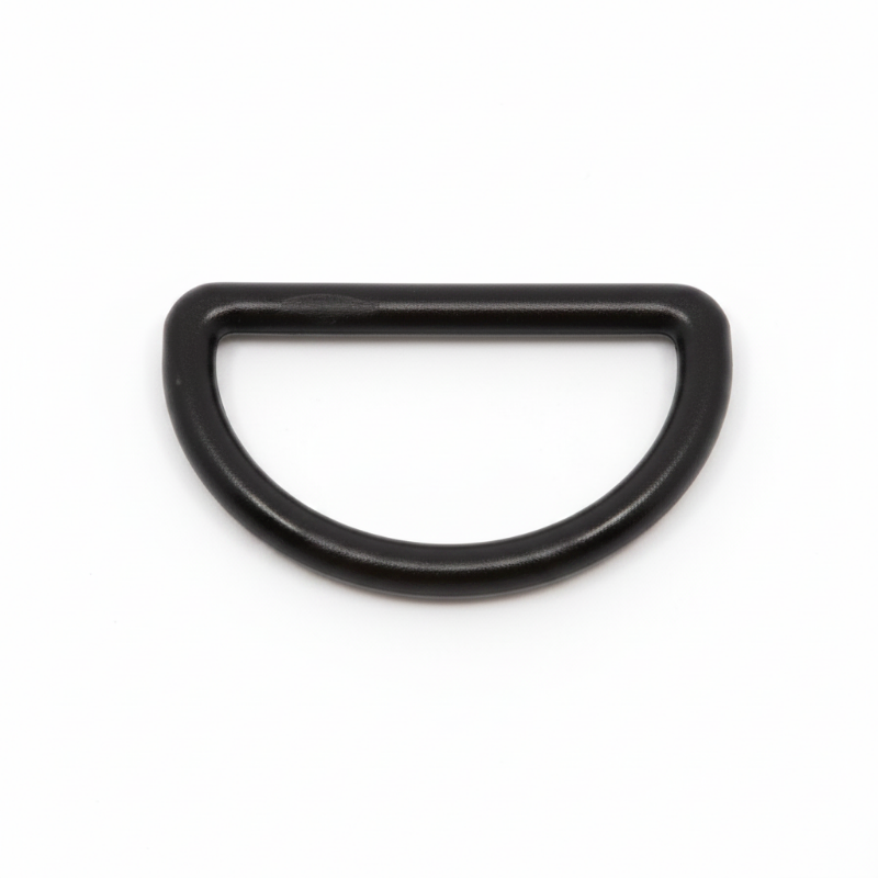 Kunststoff D-Ring 38 mm – Schwarz