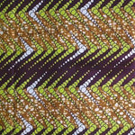 LIME STRIPES Waxprint Stoff
