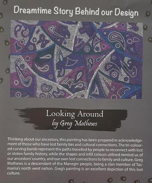 LOOKING AROUND Aborigines Stoff aus Australien